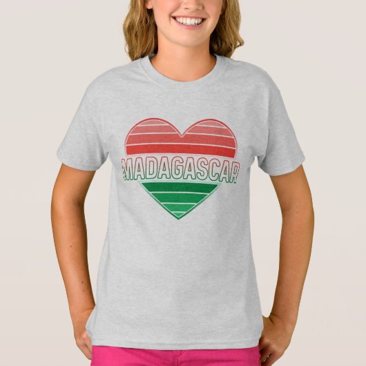 Ik hou van Madagascar, Malagassisch hart T-shirt (Voorkant)