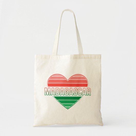 Ik hou van Madagascar, Malagassisch hart Tote Bag (Voorkant)