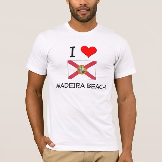 Ik hou van MADEIRA BEACH Florida T-shirt (Voorkant)