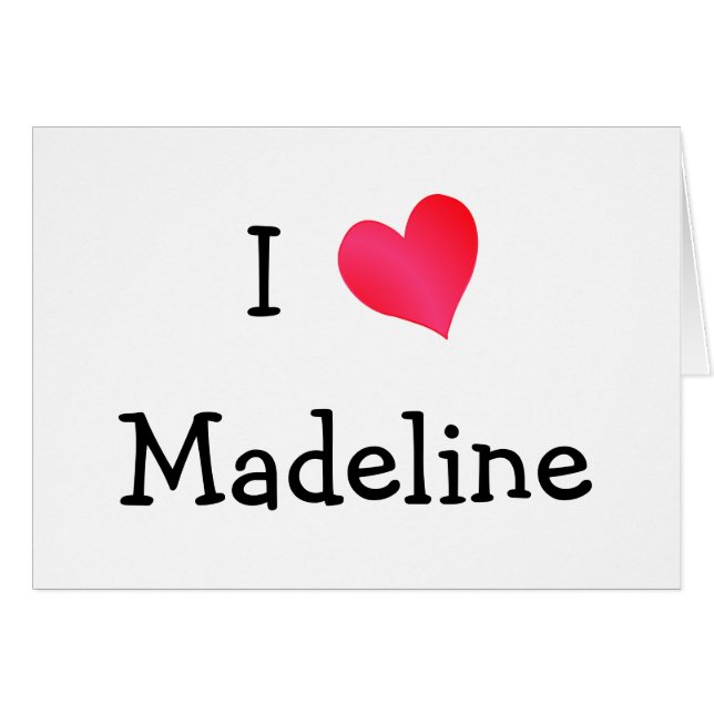 Ik hou van Madeline (Voorkant Horizontaal)