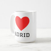 Ik hou van madrid koffiemok (Voorkant links)