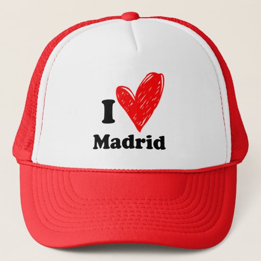 Ik hou van Madrid Trucker Pet (Voorkant)