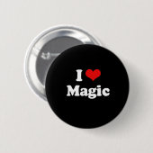 Ik hou van Magic Tshirt Ronde Button 5,7 Cm (Voorkant /achterkant)
