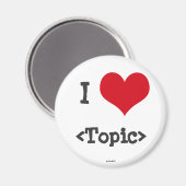 Ik hou van ____ magneet (Voorkant / Achterkant)