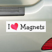 Ik hou van magneten bumpersticker (Op auto)
