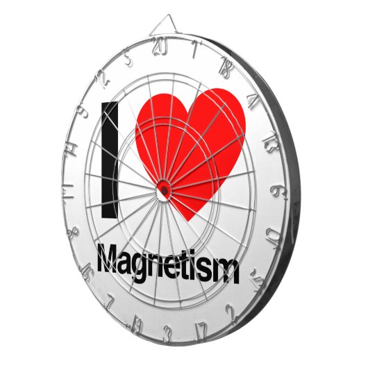 ik hou van magnetisme dartbord (Voorkant Rechts)