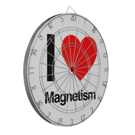 ik hou van magnetisme dartbord (Voorkant Links)
