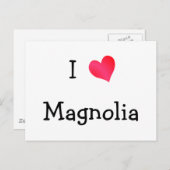 Ik hou van Magnolia Briefkaart (Voorkant / Achterkant)