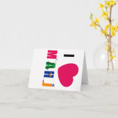 Ik hou van Mahj Notecard Kaart (Gele Bloem)