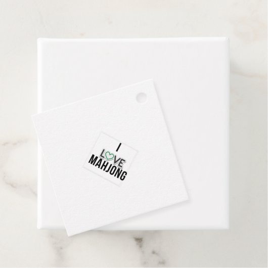 Ik hou van Mahjong Bedankjes Labels (In situ)