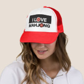 Ik hou van mahjong het is mijn tas trucker pet (In situ)