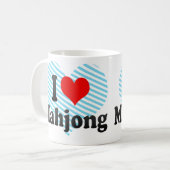 Ik hou van Mahjong Koffiemok (Voorkant links)