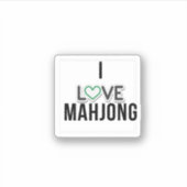 Ik hou van Mahjong Sticker (Voorkant)
