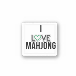 Ik hou van Mahjong Sticker