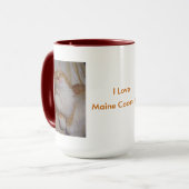 Ik hou van Maine Coon Cats Mok (Voorkant links)