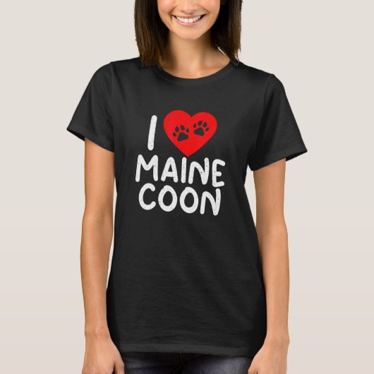 Ik hou van Maine Coon T-shirt (Voorkant)