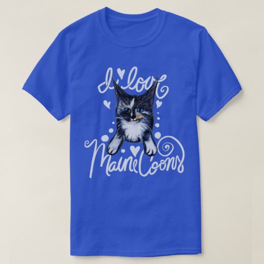 Ik hou van maine coons t-shirt (Design voorkant)