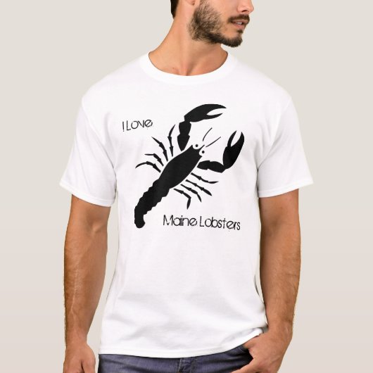 Ik hou van Maine Lobsters T-shirt (Voorkant)