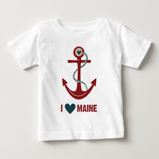 Ik hou van Maine Red Anchor (Voorkant)
