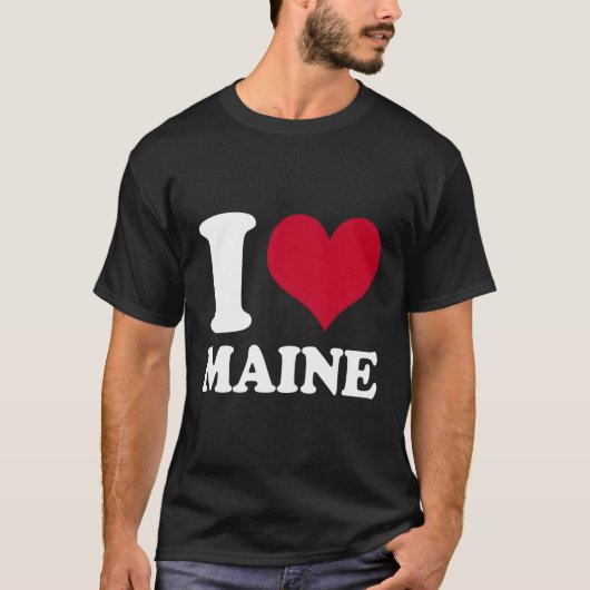 Ik hou van Maine T-shirt (Voorkant)