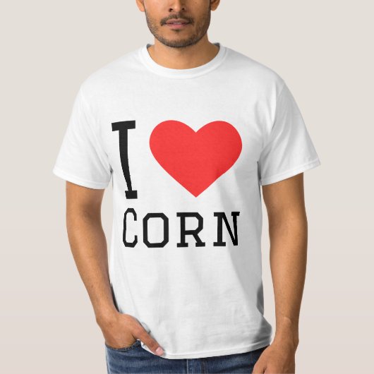 Ik hou van maïs t-shirt (Voorkant)