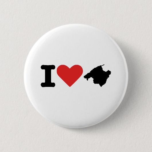 Ik hou van Majorca - Spanje Ronde Button 5,7 Cm (Voorkant)