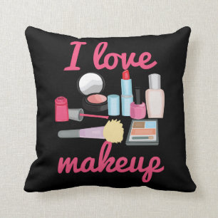 Ik hou van make-up cosmetica Decoratief Sierkussen