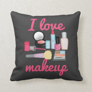 Ik hou van make-up Decoratief Sierkussen
