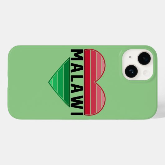 Ik hou van Malawi, Malawisch hart Case-Mate iPhone Case (Achterkant (horizontaal))