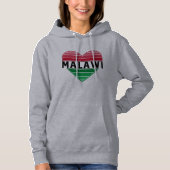 Ik hou van Malawi, Malawisch hart Hoodie (Voorkant)