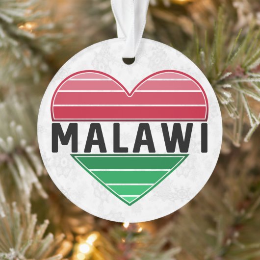 Ik hou van Malawi, Malawisch hart Ornament (Boom)