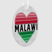 Ik hou van Malawi, Malawisch hart Ornament (voorkant)