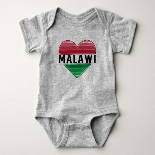 Ik hou van Malawi, Malawisch hart Romper (Voorkant)