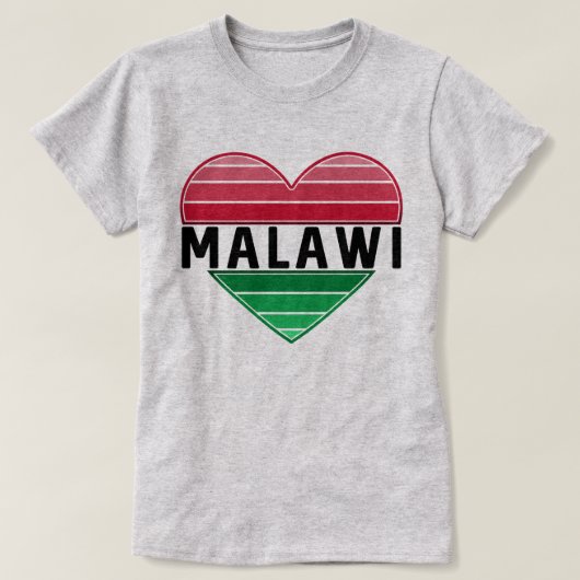 Ik hou van Malawi, Malawisch hart T-shirt (Design voorkant)