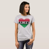 Ik hou van Malawi, Malawisch hart T-shirt (Voorkant volledig)