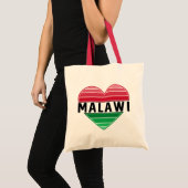 Ik hou van Malawi, Malawisch hart Tote Bag (Voorkant (product))