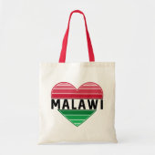 Ik hou van Malawi, Malawisch hart Tote Bag (Voorkant)