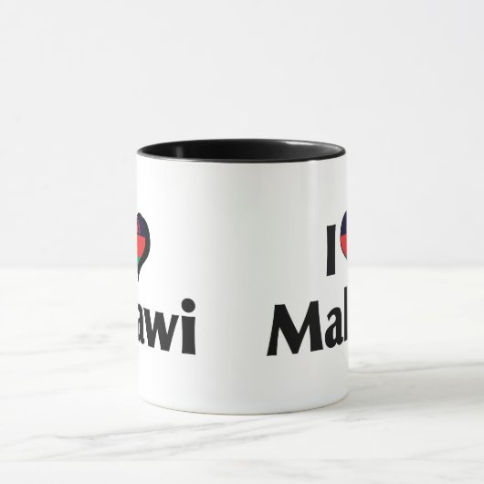 Ik hou van Malawi vlag Mok (Midden)