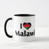Ik hou van Malawi vlag Mok (Links)