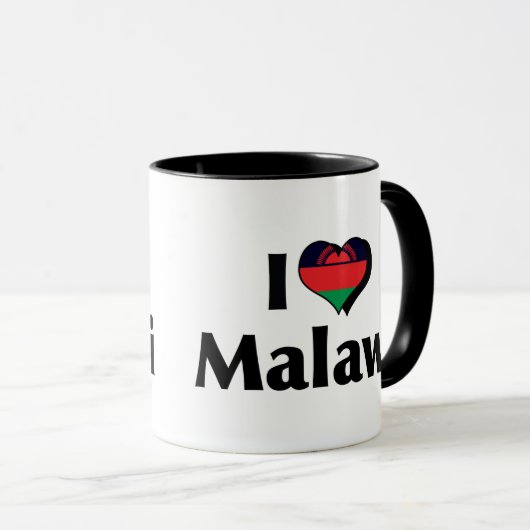 Ik hou van Malawi vlag Mok (Voorkant rechts)