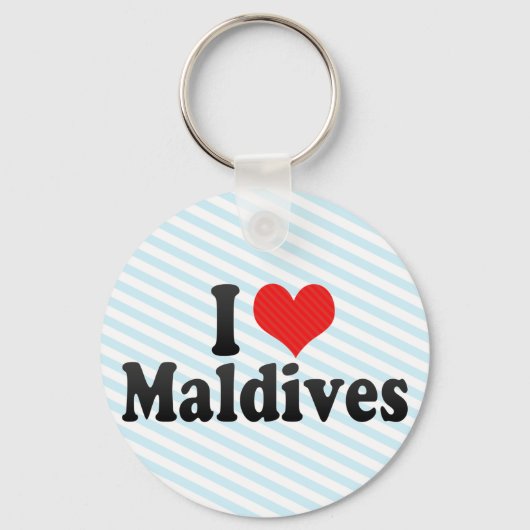 Ik hou van Maldiven Sleutelhanger (Voorkant)