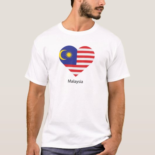 Ik hou van Maleisië T-shirt (Voorkant)