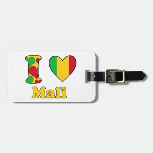 Ik hou van Mali Bagagelabel (Voorkant horizontaal)