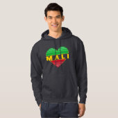 Ik hou van Mali, Malinees hart Hoodie (Voorkant volledig)