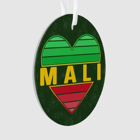Ik hou van Mali, Malinees hart Ornament (voorkant)