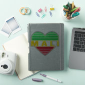 Ik hou van Mali, Malinees hart Sticker (iPad Cover)
