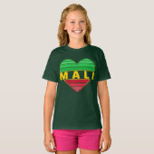 Ik hou van Mali, Malinees hart T-shirt (Voorkant volledig)