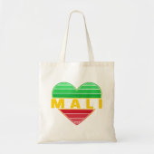 Ik hou van Mali, Malinees hart Tote Bag (Voorkant)