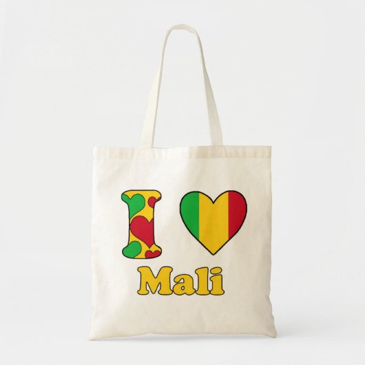Ik hou van Mali Tote Bag (Voorkant)