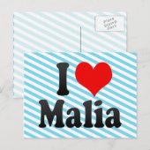Ik hou van Malia Briefkaart (Voorkant / Achterkant)
